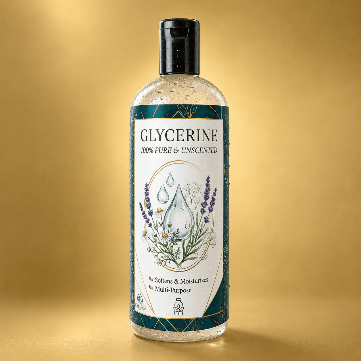 Pure Glycerine — 100% Pure & Unscented — for skin, body & hair.