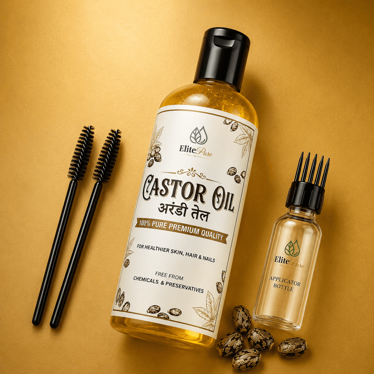 Castor Oil Hair, Brows & Lash Growth Kit